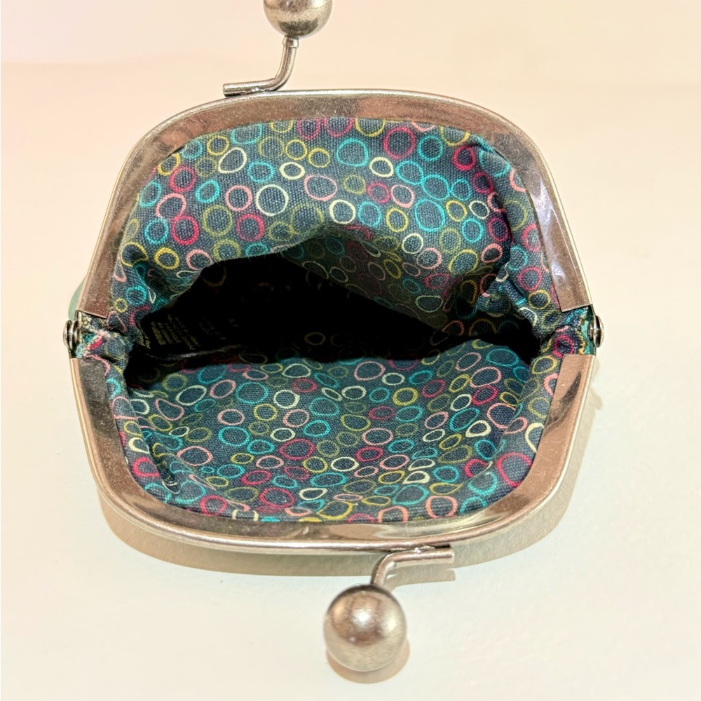 Fossil Key Leather Kisslock Coin Purse - Picture 3 of 9